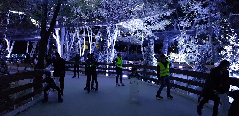 Ijsbaan outdoor installatie